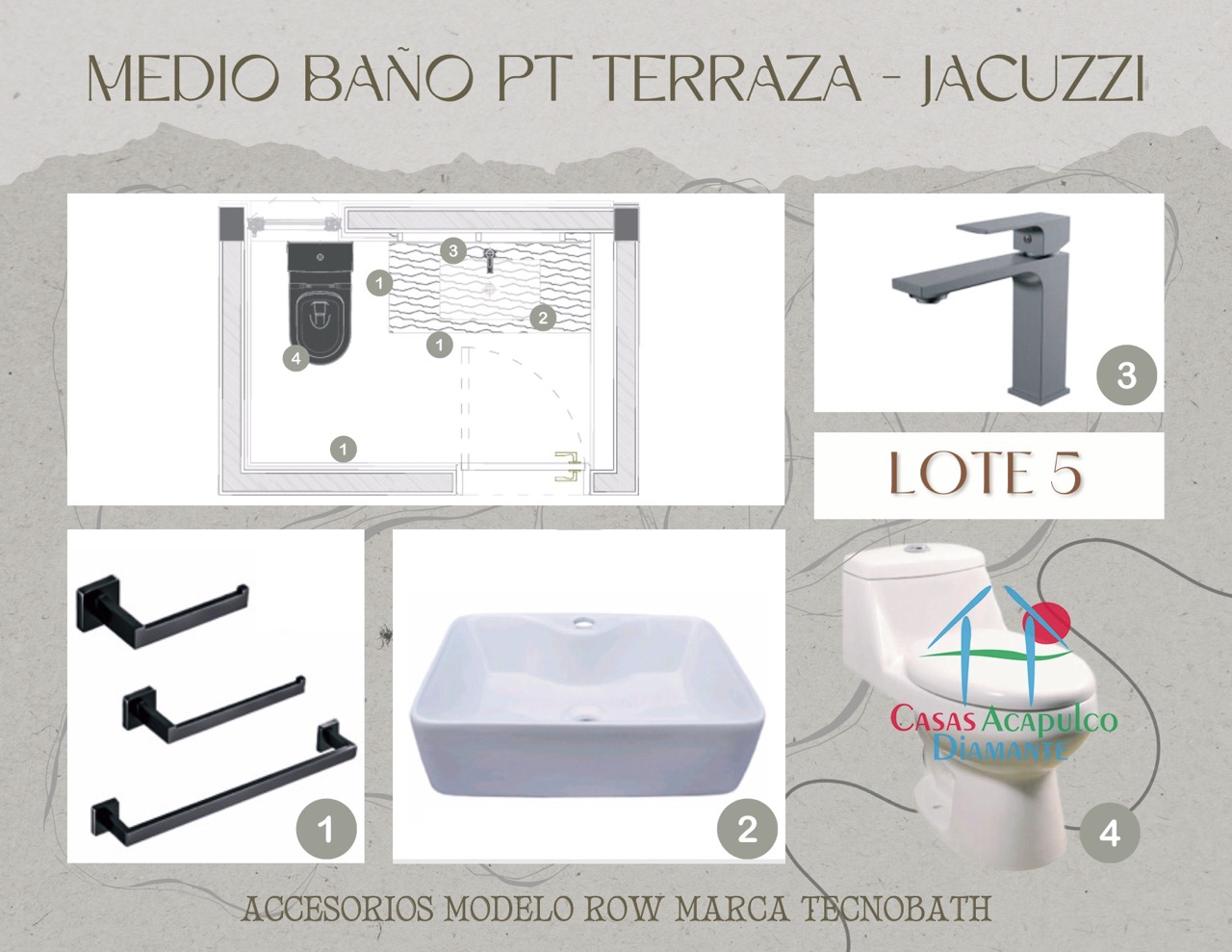 Paradiso Residences Ensueño 5 - Modelo accesorios baños 9
